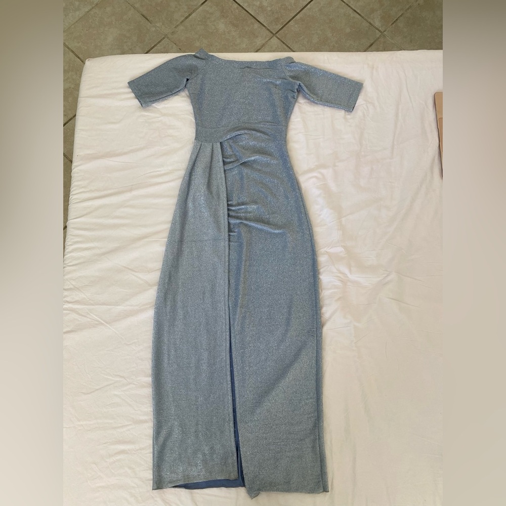 Elegant Blue Maxi Dress